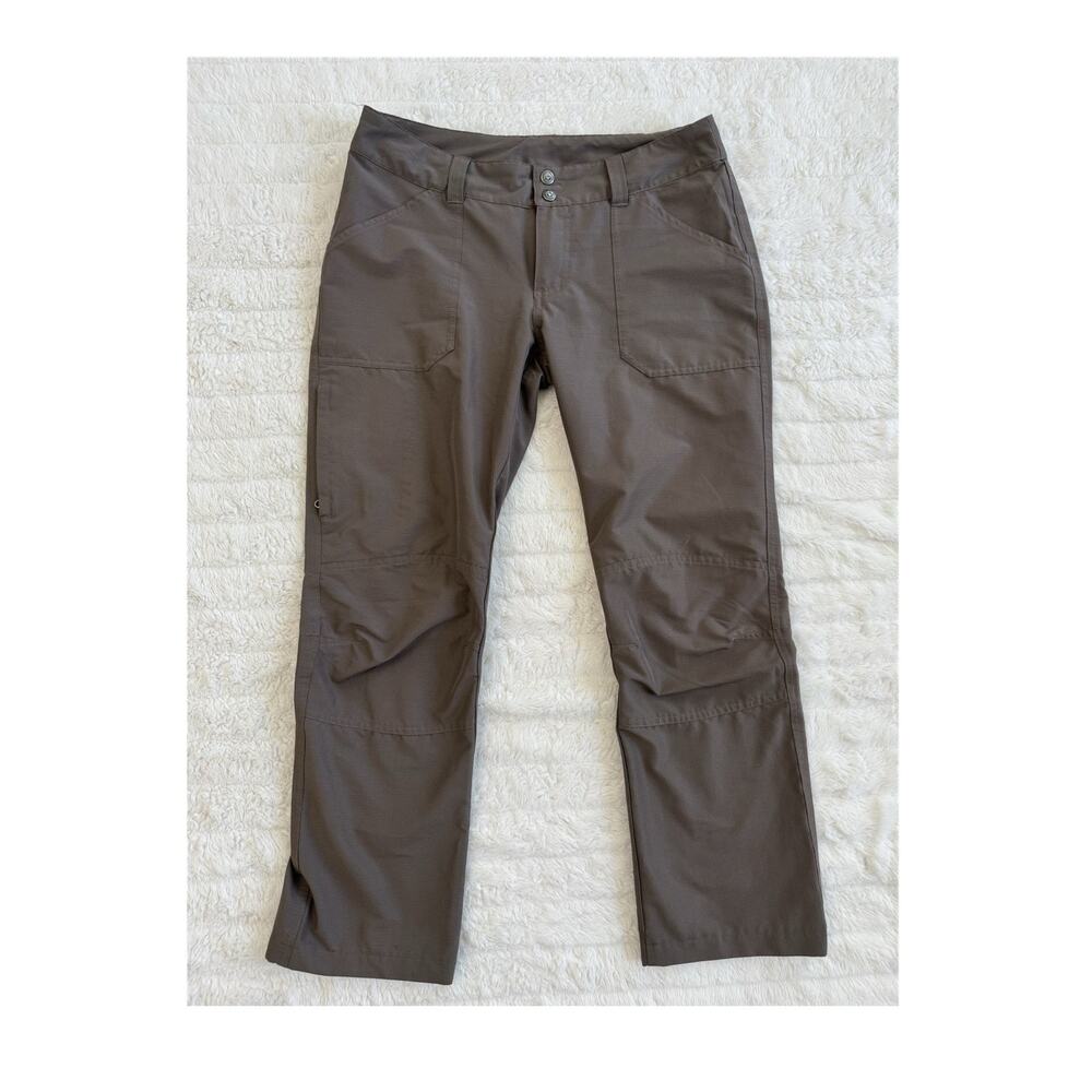 Patagonia Women's Brown Straight-Leg Hiking Pants Zip Button